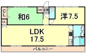 ピンリーブル1の間取り画像