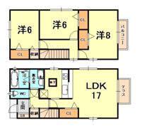 アーバン段上 Aの間取り画像