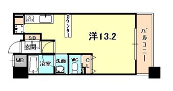 アーバネックス神戸駅前の間取り画像