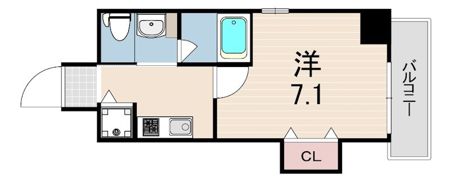 ビエント花隈の間取り画像