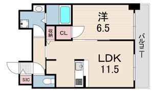 レーヴメゾン尼崎昭和通の間取り画像
