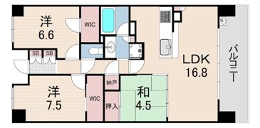 ジークレフ西宮北口の間取り画像