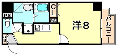 アドバンス三宮IIライズの間取り画像