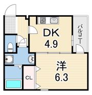サンシエロ立花の間取り画像