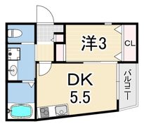 D-3西宮鳴尾の間取り画像
