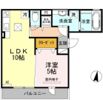 フラット松原の間取り画像