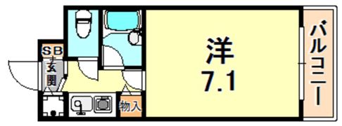 シャトラン弓木弐番館の間取り画像