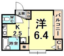 ドム・北口の間取り画像
