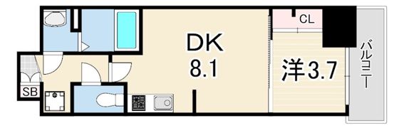 プレサンスKOBE須佐野ハーバルの間取り画像