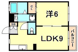 中山手ガーデンパレスD棟の間取り画像