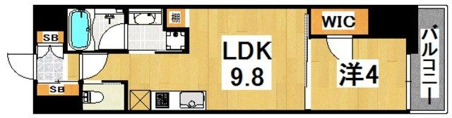 ブエナビスタ神戸三宮の間取り画像