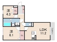 エムライズ西宮の間取り画像