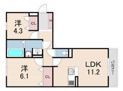 エムライズ西宮の間取り画像