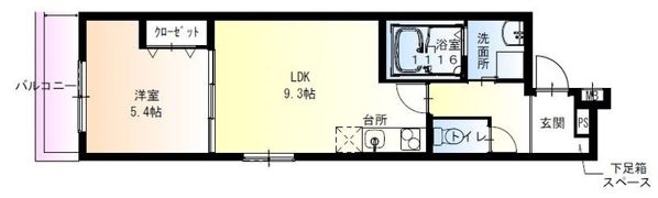 フジパレス尼崎三反田2番館の間取り画像
