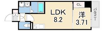LIVIAZ KOBE LaMerの間取り画像