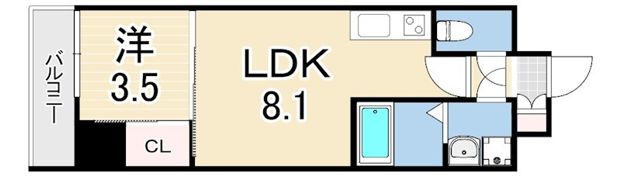 LIVIAZ KOBE LaMerの間取り画像