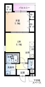 フジパレスJR西宮駅北の間取り画像