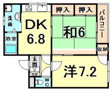 ベル鳴尾の間取り画像