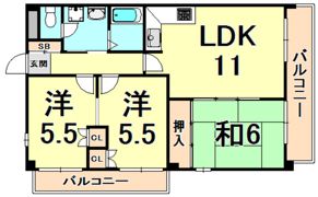 グレイスコート直井の間取り画像