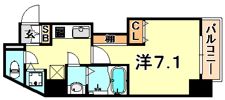 パシフィックレジデンス神戸八幡通の間取り画像