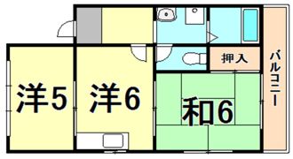 リブ南塚口の間取り画像