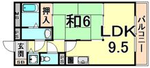 福寿荘参番館の間取り画像