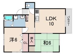 ローズコーポ荒牧の間取り画像