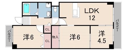 フロレセール南六甲の間取り画像