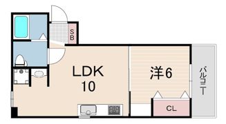 甲子園第二コーポラスの間取り画像