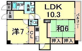 ソリオ北園田の間取り画像