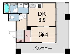 リアンジェ兵庫本町の間取り画像