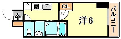 エステムコート神戸元町IIブリーズの間取り画像