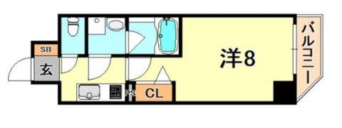 ル・パルトネール三宮東の間取り画像