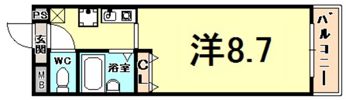 リブレメゾン甲東園ノールの間取り画像