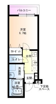 フジパレス尼崎東園田EASTの間取り画像