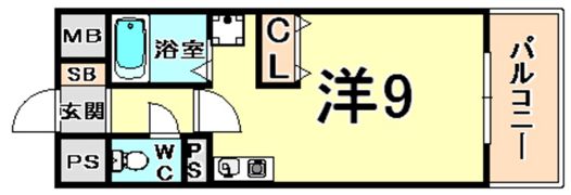 エクシード武庫之荘2の間取り画像
