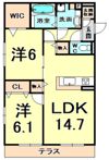 百花園EASTの間取り画像