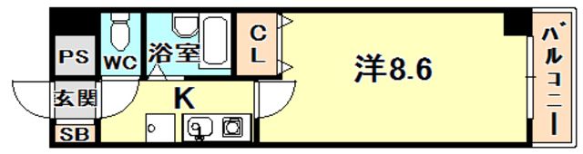 エスポワール西宮北口の間取り画像