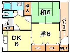 マンション一番地の間取り画像