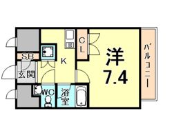 ラ・セーヌ西宮の間取り画像