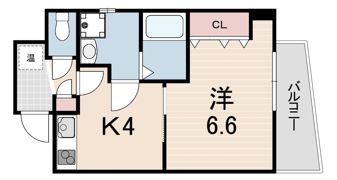 ラ・フォンテ三宮旭の間取り画像