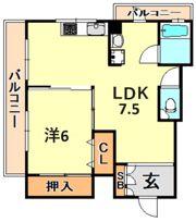 マンション冨士の間取り画像