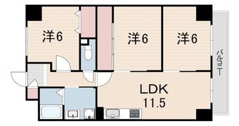 フォーラムレジデンス東園田の間取り画像