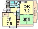 ラポール武庫之荘の間取り画像