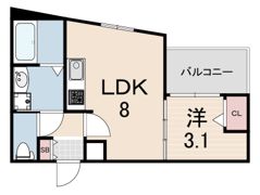 MOVE甲子園EASTの間取り画像