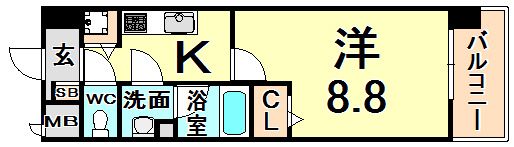 グランシャリオ（尼崎）の間取り画像