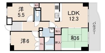 フォルテ上甲子園の間取り画像