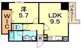 アプリーレ三宮磯上公園の間取り画像