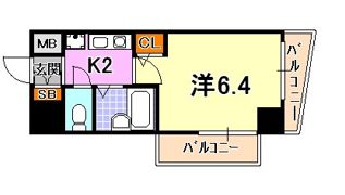 ワコーレ新神戸ステージの間取り画像