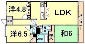 エスポワールSYUの間取り画像